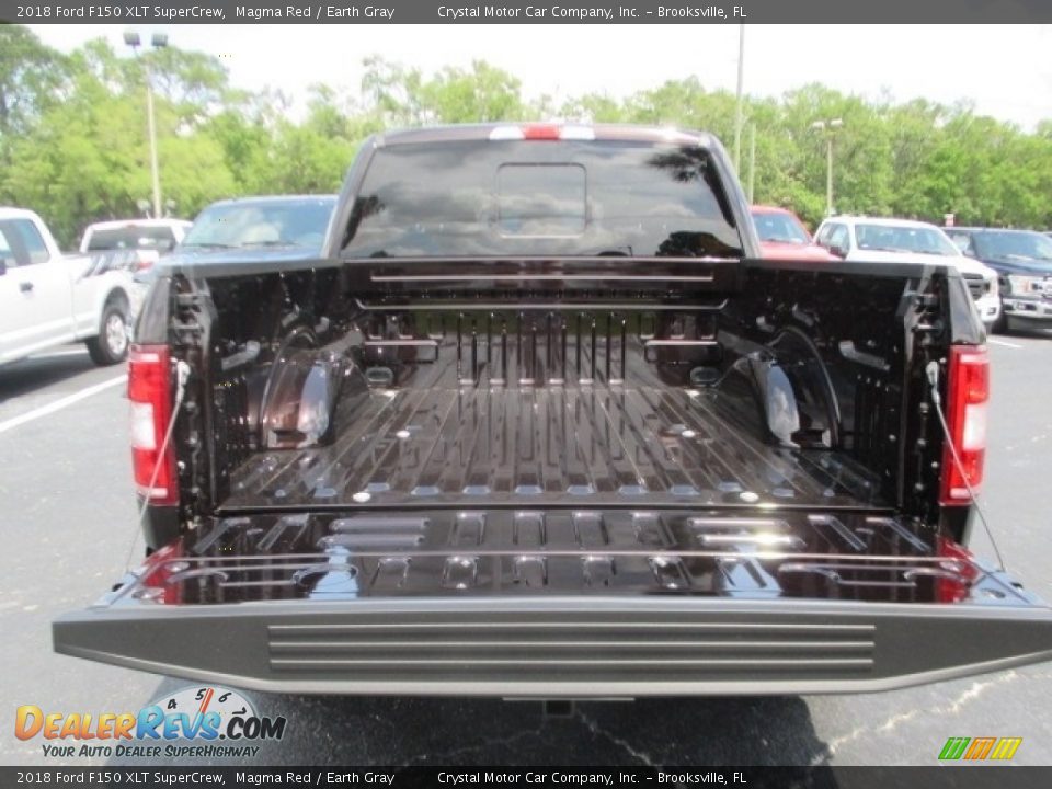 2018 Ford F150 XLT SuperCrew Magma Red / Earth Gray Photo #11
