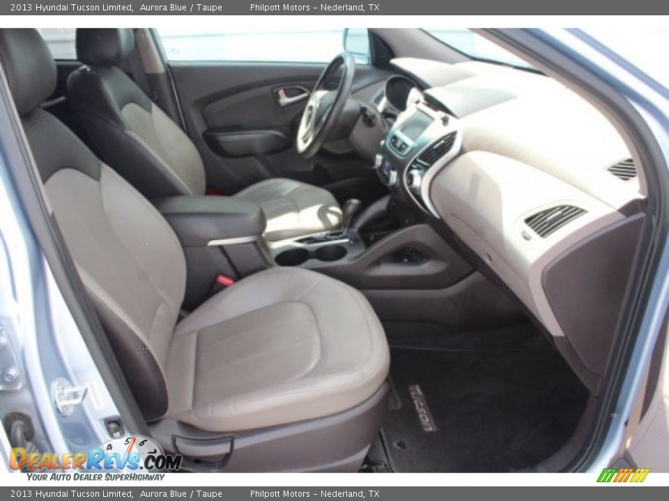 2013 Hyundai Tucson Limited Aurora Blue / Taupe Photo #33