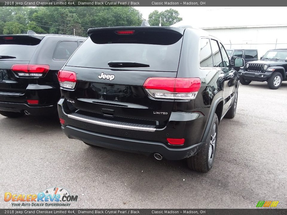 2018 Jeep Grand Cherokee Limited 4x4 Diamond Black Crystal Pearl / Black Photo #2