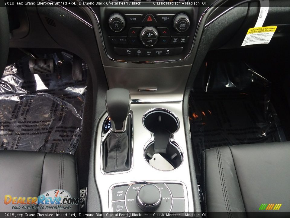 2018 Jeep Grand Cherokee Limited 4x4 Diamond Black Crystal Pearl / Black Photo #8