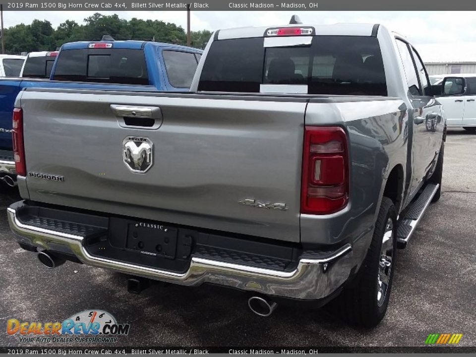 2019 Ram 1500 Big Horn Crew Cab 4x4 Billett Silver Metallic / Black Photo #2