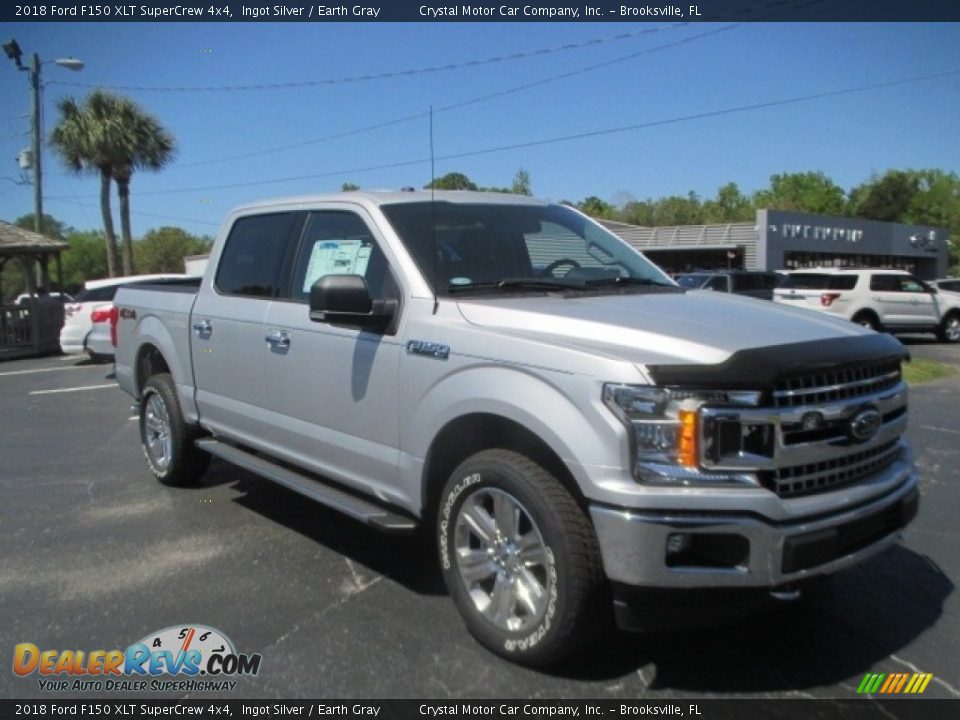 2018 Ford F150 XLT SuperCrew 4x4 Ingot Silver / Earth Gray Photo #1