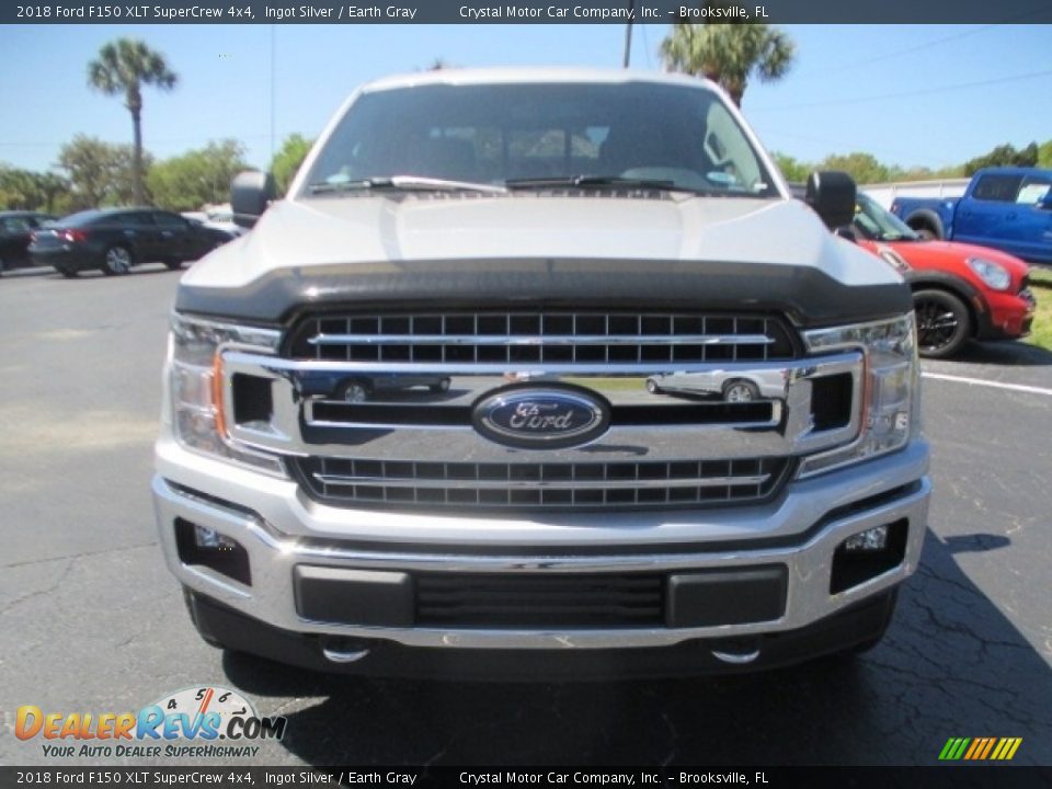 2018 Ford F150 XLT SuperCrew 4x4 Ingot Silver / Earth Gray Photo #2