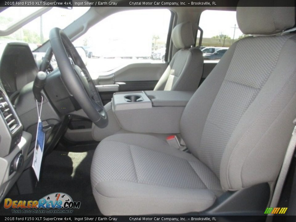 2018 Ford F150 XLT SuperCrew 4x4 Ingot Silver / Earth Gray Photo #5