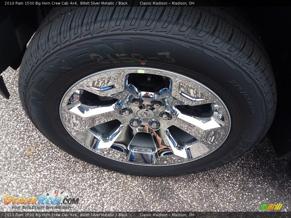 2019 Ram 1500 Big Horn Crew Cab 4x4 Billett Silver Metallic / Black Photo #11