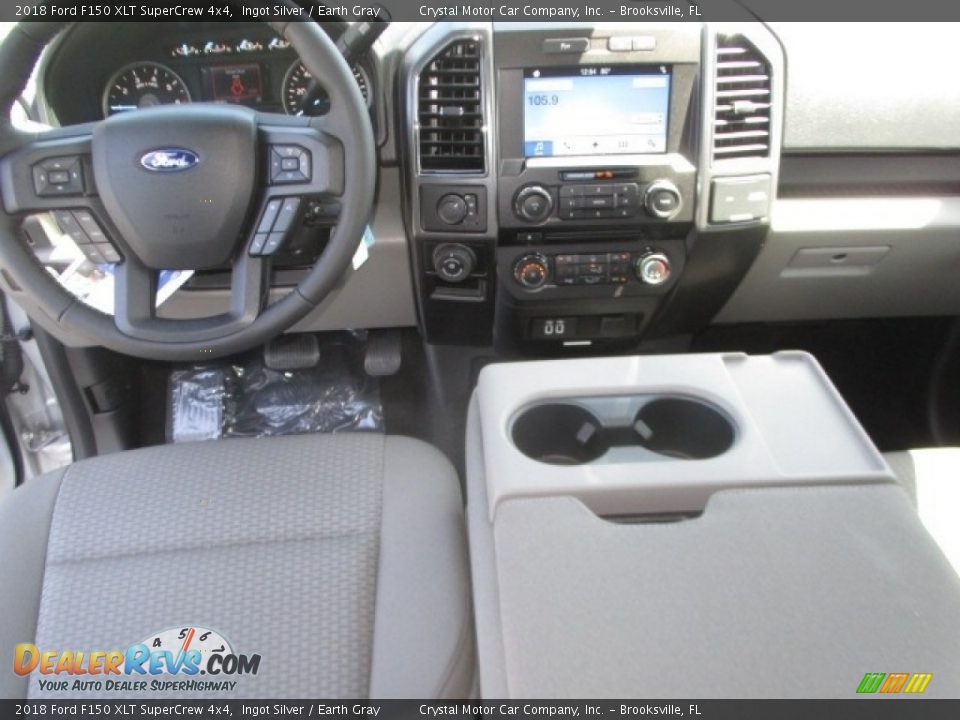 2018 Ford F150 XLT SuperCrew 4x4 Ingot Silver / Earth Gray Photo #7