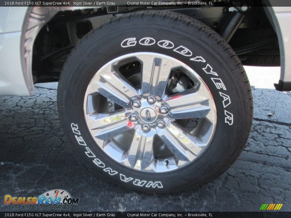 2018 Ford F150 XLT SuperCrew 4x4 Ingot Silver / Earth Gray Photo #13