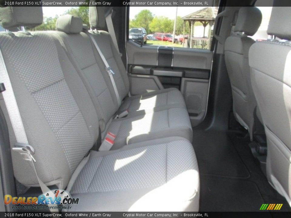 2018 Ford F150 XLT SuperCrew Oxford White / Earth Gray Photo #11