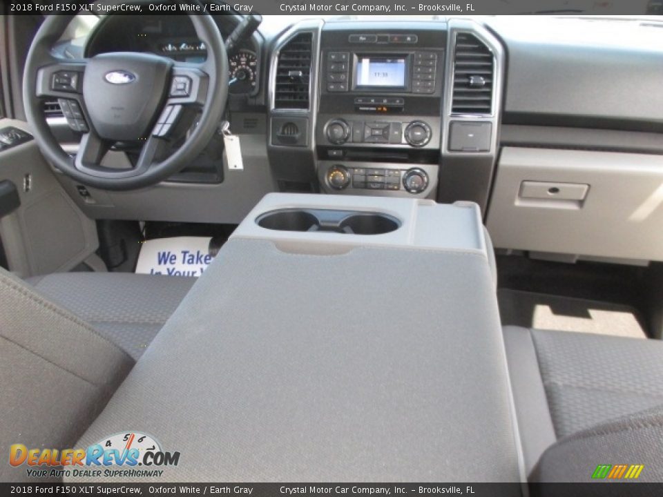 2018 Ford F150 XLT SuperCrew Oxford White / Earth Gray Photo #13