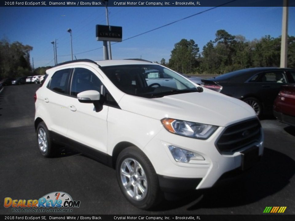 2018 Ford EcoSport SE Diamond White / Ebony Black Photo #1