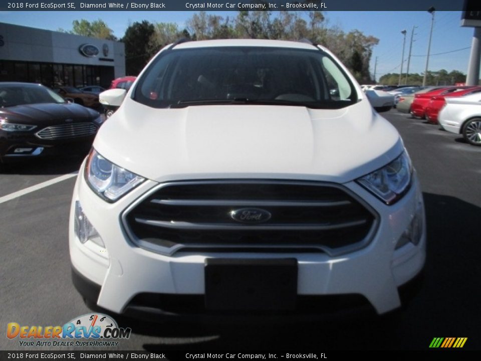 2018 Ford EcoSport SE Diamond White / Ebony Black Photo #2
