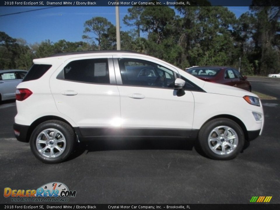 2018 Ford EcoSport SE Diamond White / Ebony Black Photo #3