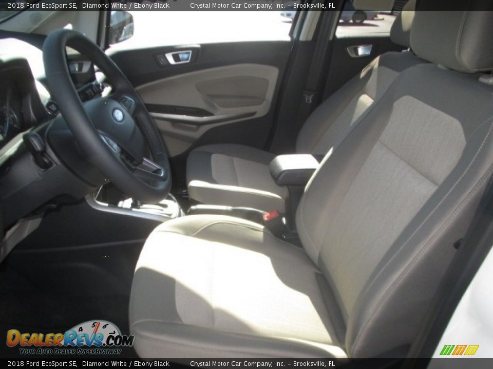 2018 Ford EcoSport SE Diamond White / Ebony Black Photo #5