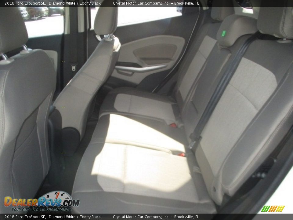 2018 Ford EcoSport SE Diamond White / Ebony Black Photo #6