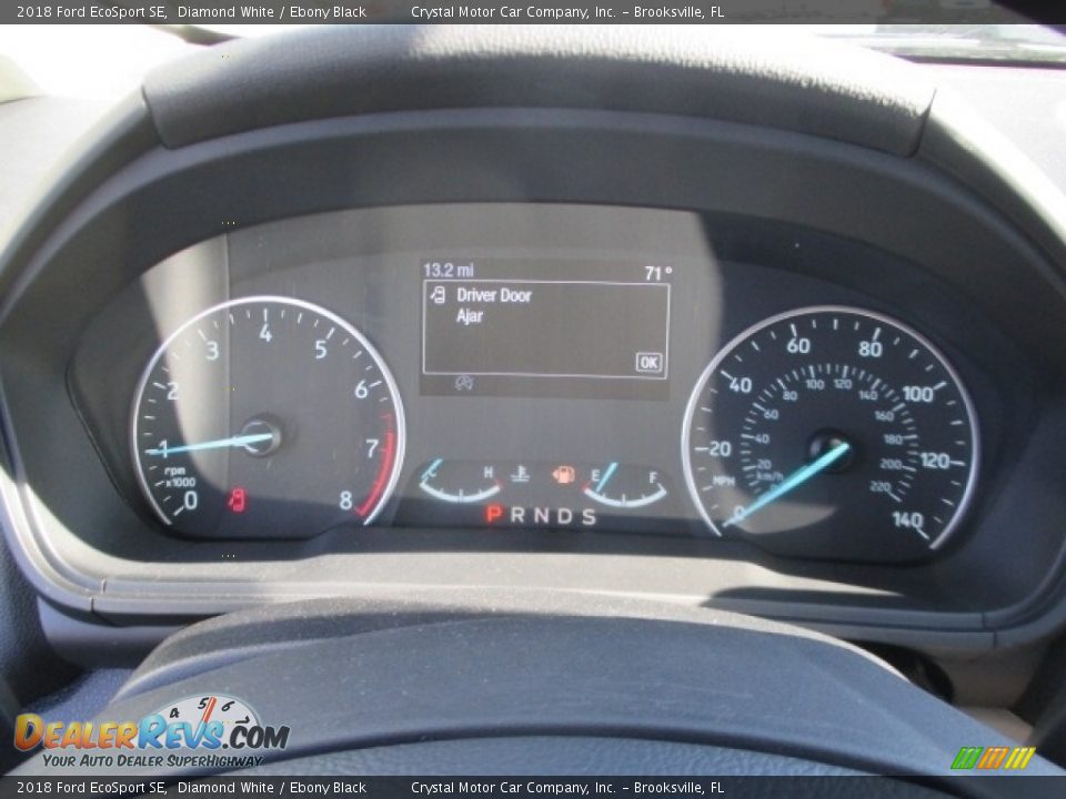 2018 Ford EcoSport SE Diamond White / Ebony Black Photo #8