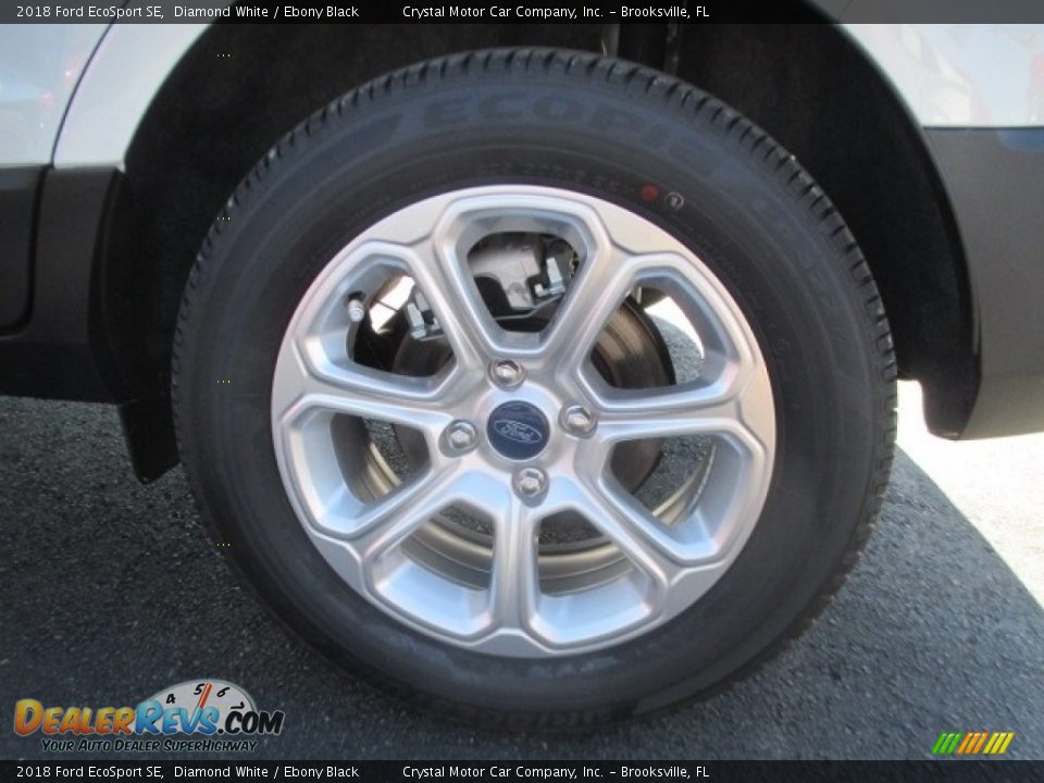 2018 Ford EcoSport SE Diamond White / Ebony Black Photo #12