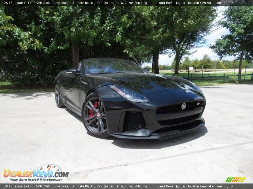 2017 Jaguar F-TYPE SVR AWD Convertible Ultimate Black / SVR Quilted Jet W/Cirrus Stitching Photo #1