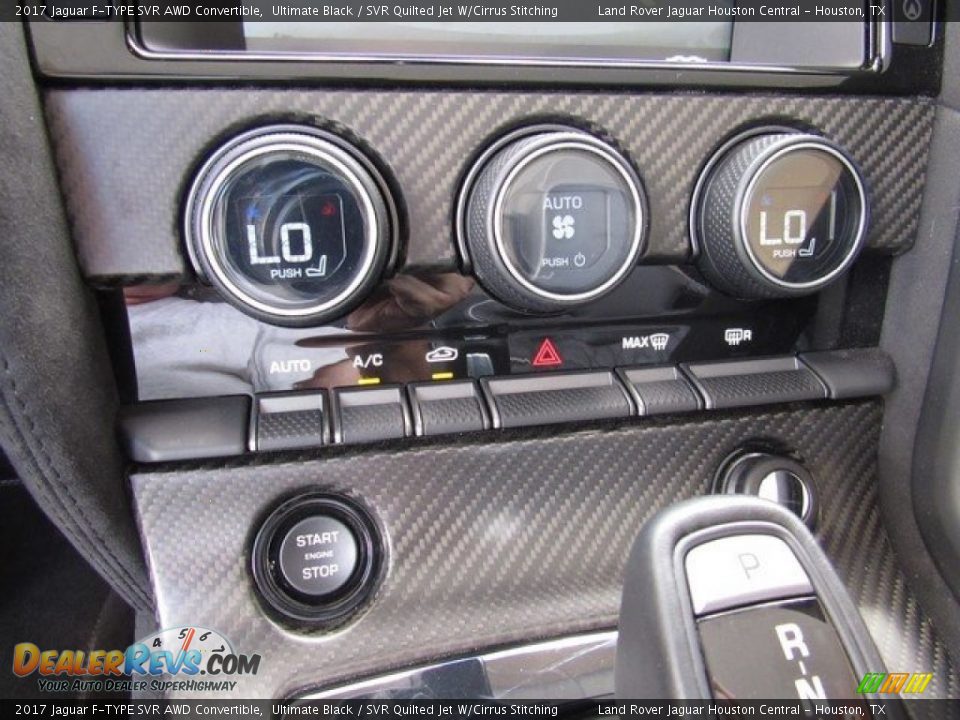 Controls of 2017 Jaguar F-TYPE SVR AWD Convertible Photo #33