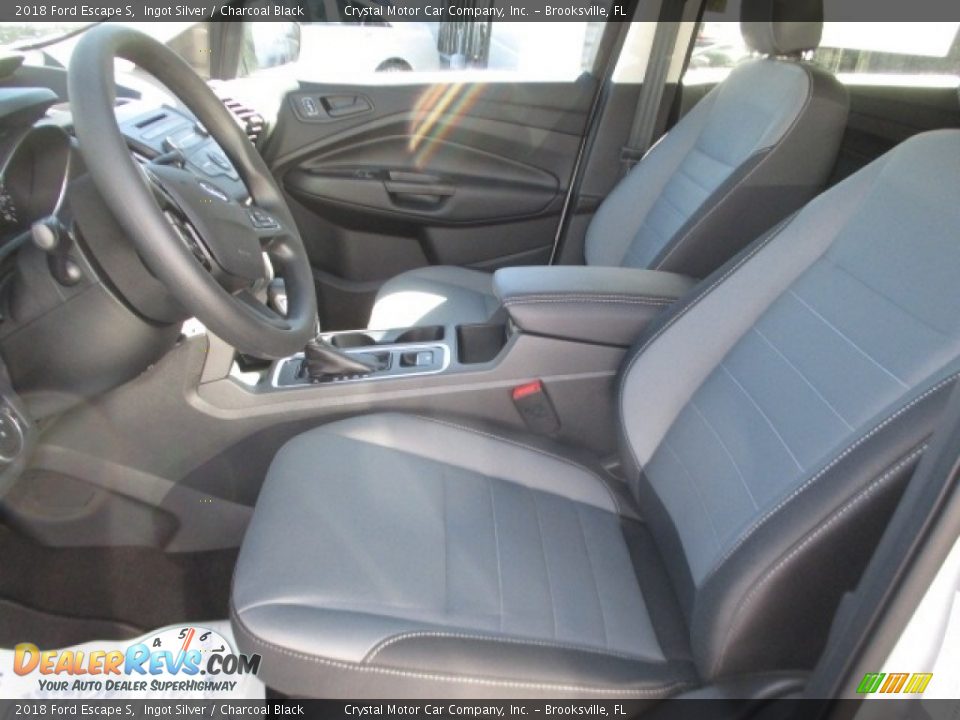 2018 Ford Escape S Ingot Silver / Charcoal Black Photo #2