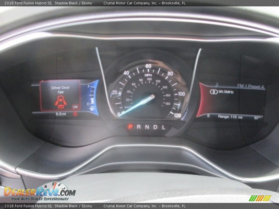2018 Ford Fusion Hybrid SE Shadow Black / Ebony Photo #8