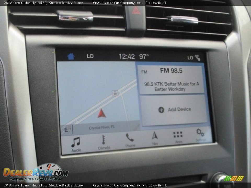 2018 Ford Fusion Hybrid SE Shadow Black / Ebony Photo #9