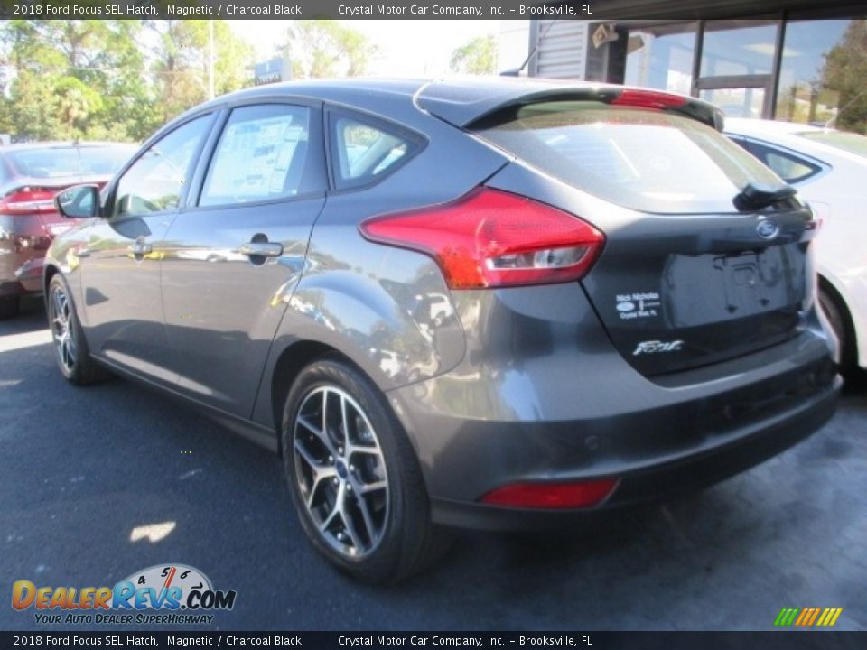 2018 Ford Focus SEL Hatch Magnetic / Charcoal Black Photo #4