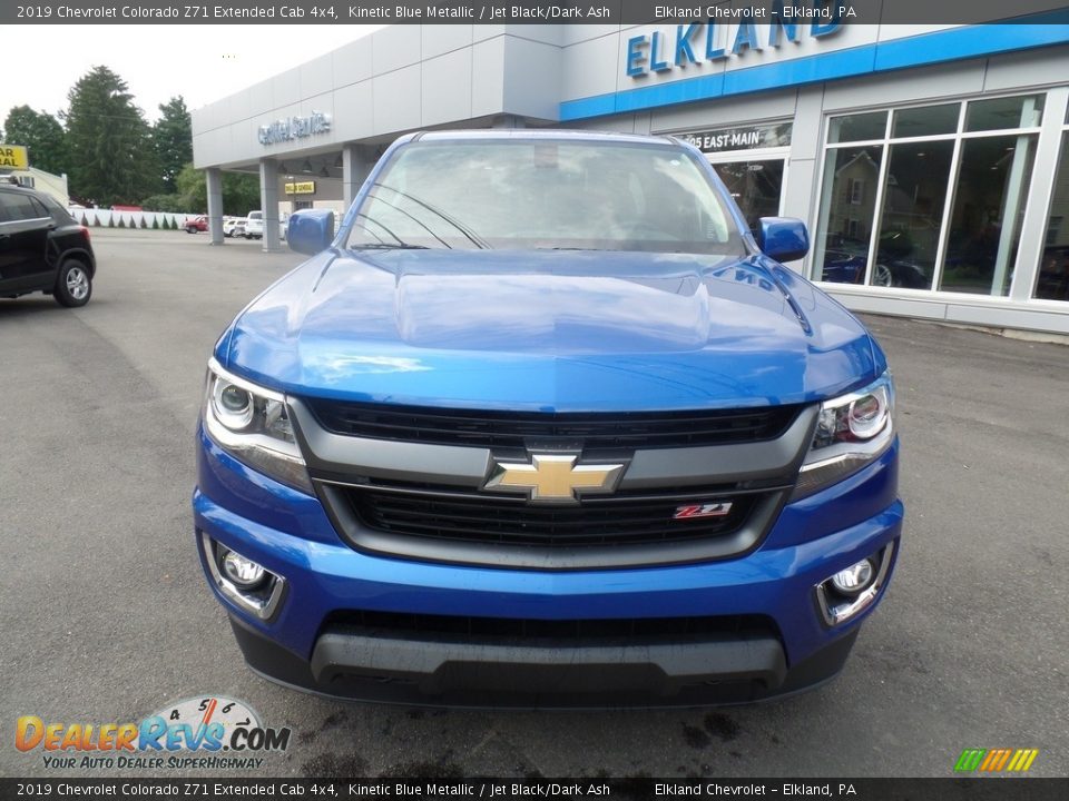 2019 Chevrolet Colorado Z71 Extended Cab 4x4 Kinetic Blue Metallic / Jet Black/Dark Ash Photo #2