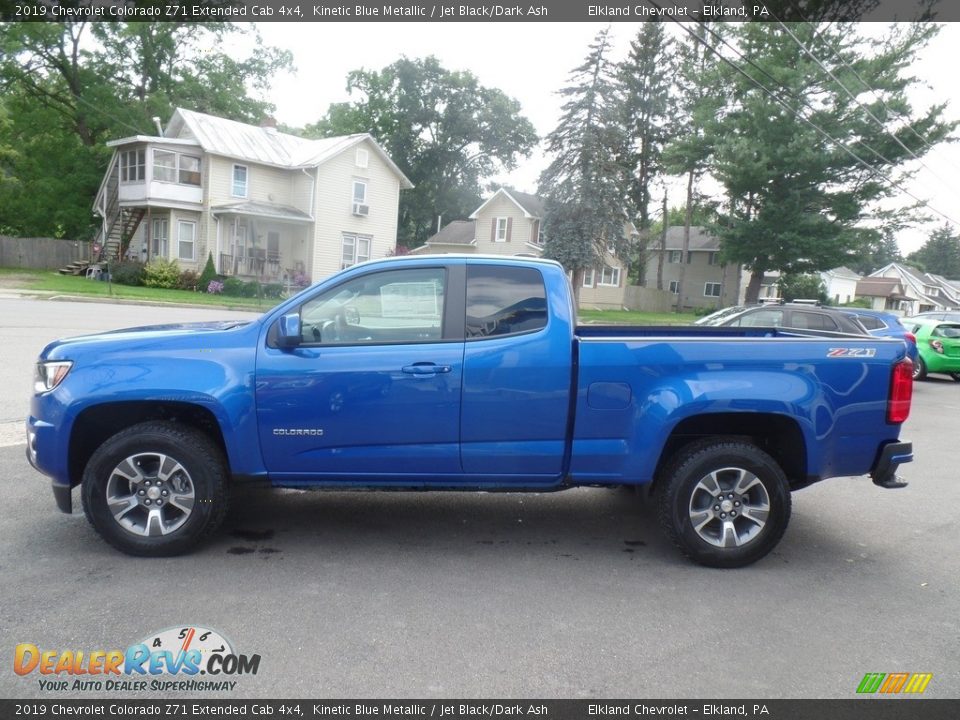 2019 Chevrolet Colorado Z71 Extended Cab 4x4 Kinetic Blue Metallic / Jet Black/Dark Ash Photo #8