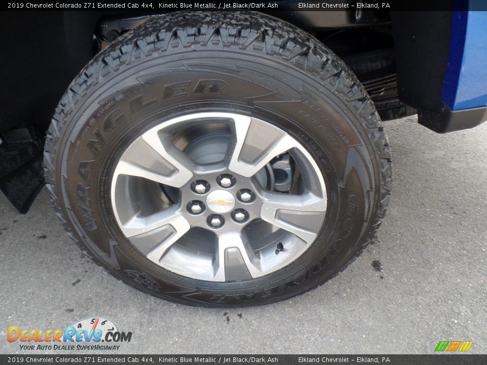 2019 Chevrolet Colorado Z71 Extended Cab 4x4 Kinetic Blue Metallic / Jet Black/Dark Ash Photo #9