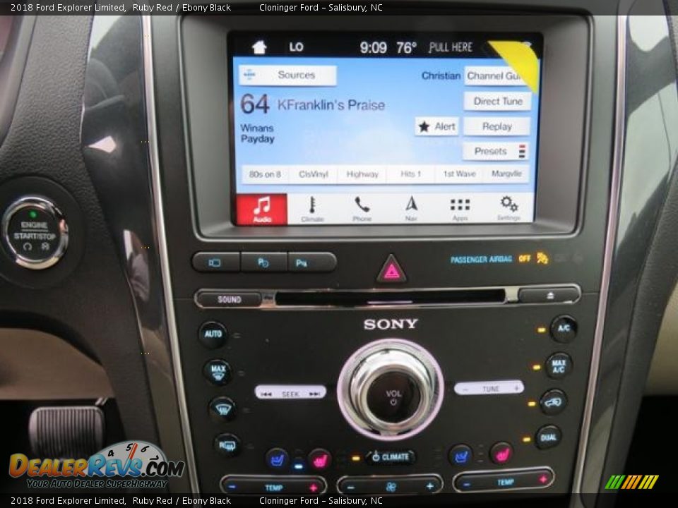 Controls of 2018 Ford Explorer Limited Photo #12