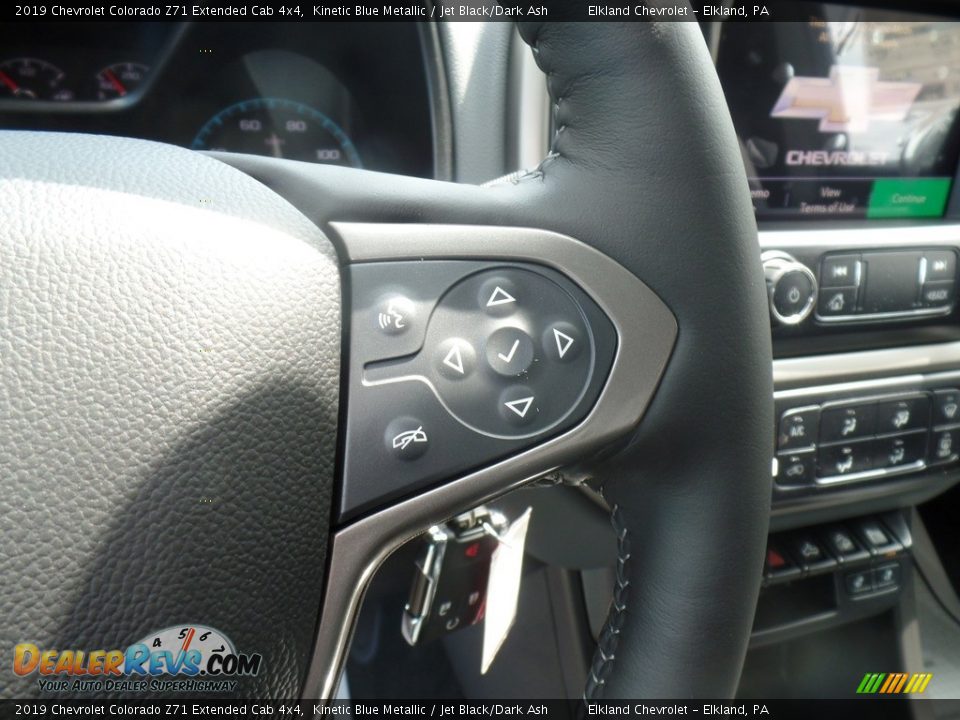 2019 Chevrolet Colorado Z71 Extended Cab 4x4 Kinetic Blue Metallic / Jet Black/Dark Ash Photo #20