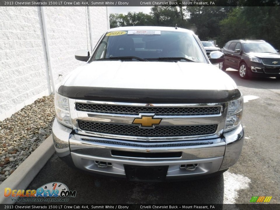 2013 Chevrolet Silverado 1500 LT Crew Cab 4x4 Summit White / Ebony Photo #7