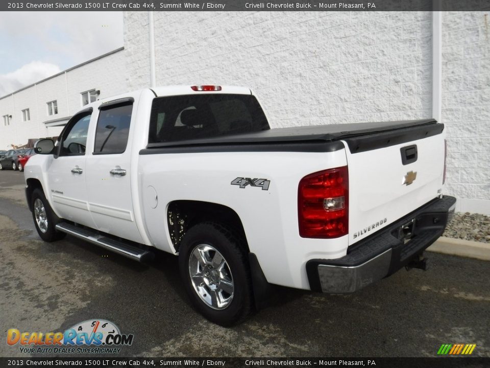 2013 Chevrolet Silverado 1500 LT Crew Cab 4x4 Summit White / Ebony Photo #13