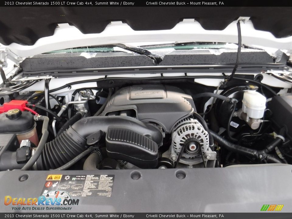 2013 Chevrolet Silverado 1500 LT Crew Cab 4x4 Summit White / Ebony Photo #15