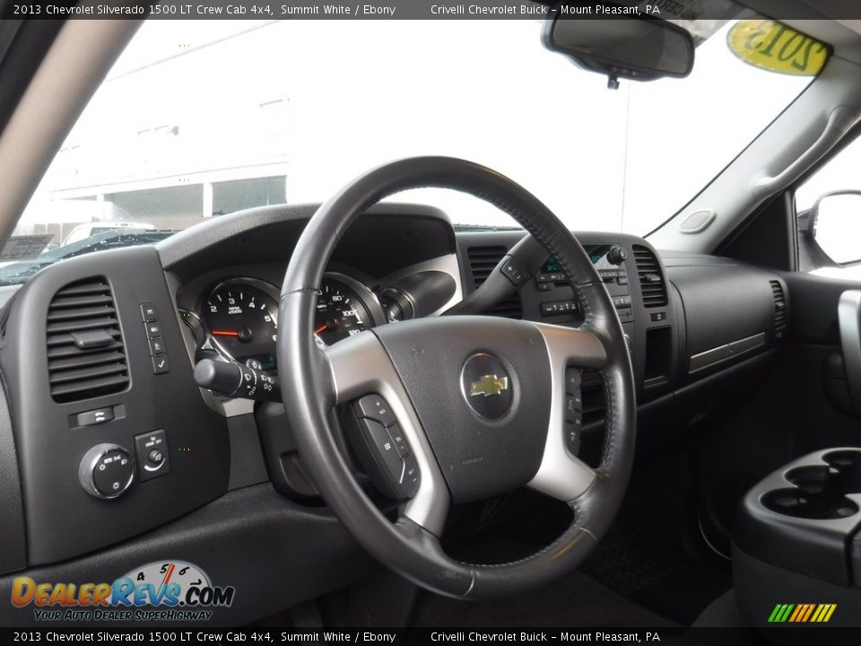 2013 Chevrolet Silverado 1500 LT Crew Cab 4x4 Summit White / Ebony Photo #17