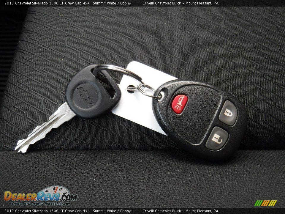 2013 Chevrolet Silverado 1500 LT Crew Cab 4x4 Summit White / Ebony Photo #30