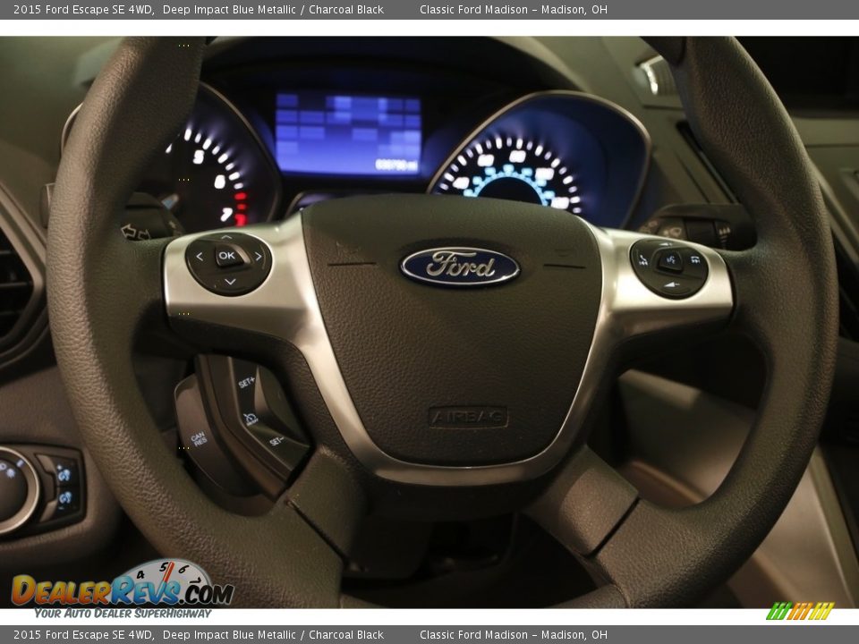 2015 Ford Escape SE 4WD Deep Impact Blue Metallic / Charcoal Black Photo #7