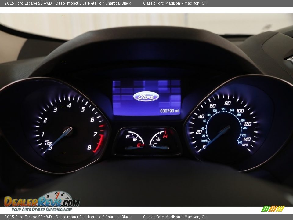 2015 Ford Escape SE 4WD Deep Impact Blue Metallic / Charcoal Black Photo #8