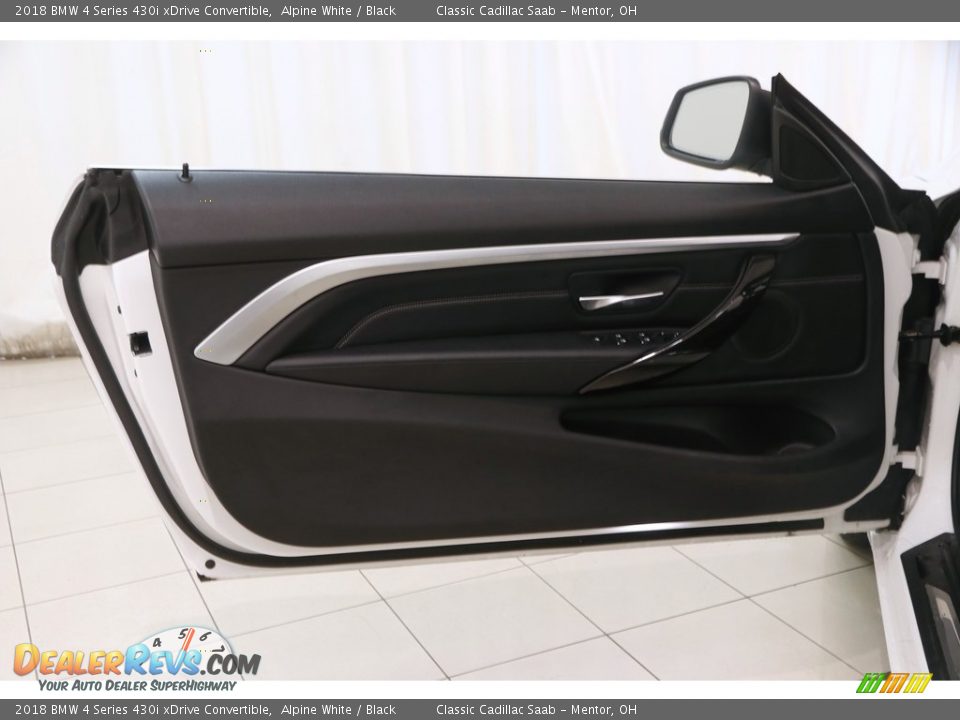 2018 BMW 4 Series 430i xDrive Convertible Alpine White / Black Photo #5