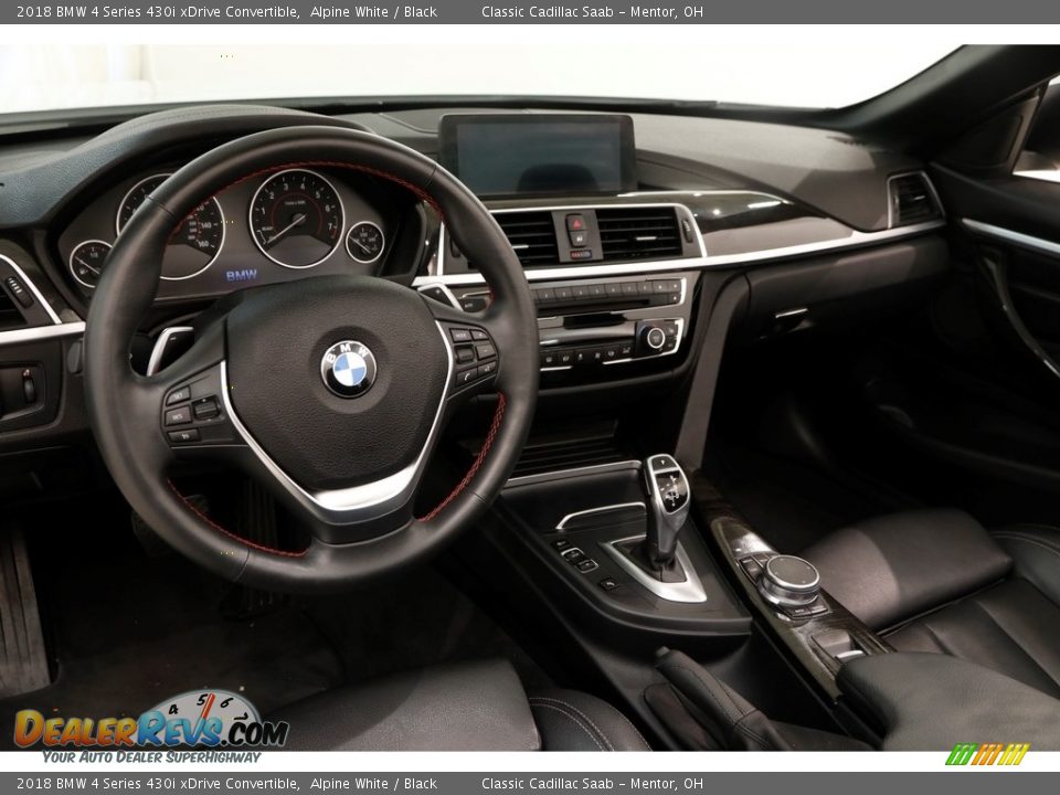 2018 BMW 4 Series 430i xDrive Convertible Alpine White / Black Photo #7
