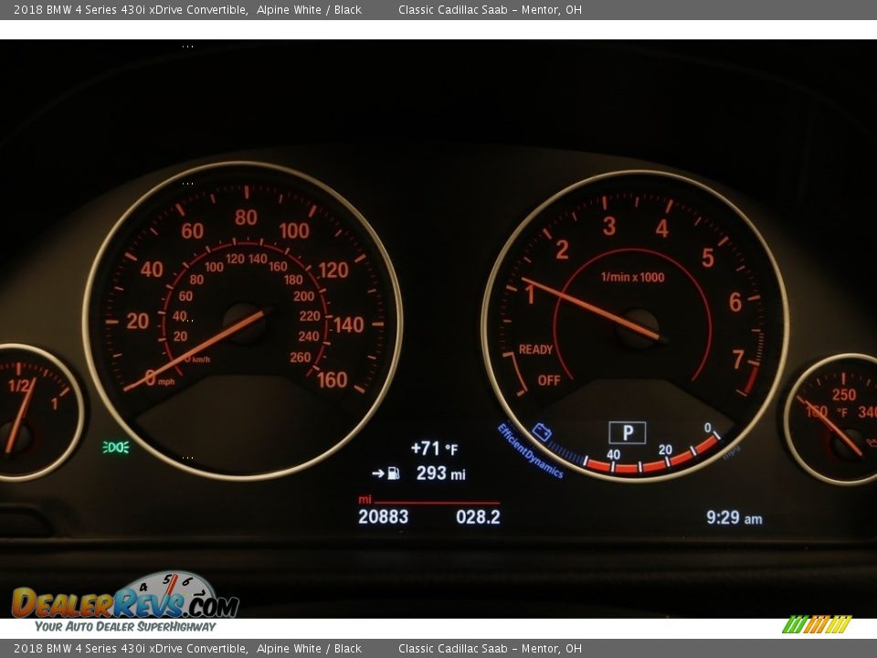 2018 BMW 4 Series 430i xDrive Convertible Alpine White / Black Photo #9