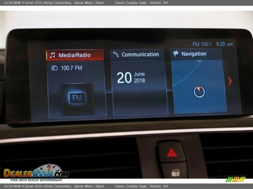 2018 BMW 4 Series 430i xDrive Convertible Alpine White / Black Photo #11