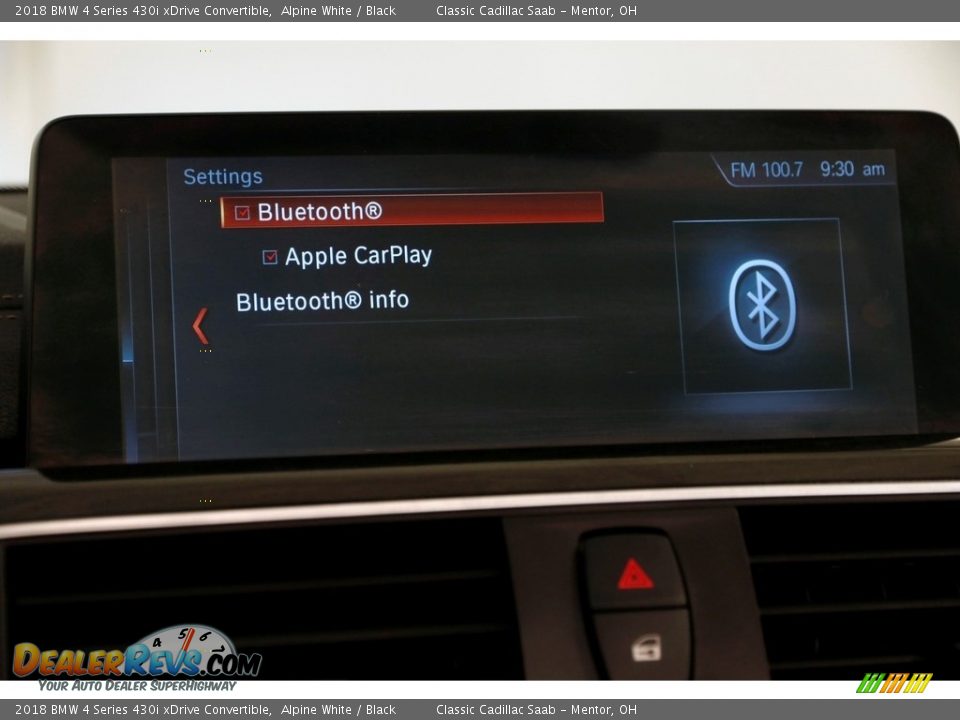 2018 BMW 4 Series 430i xDrive Convertible Alpine White / Black Photo #14