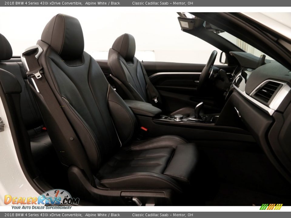 2018 BMW 4 Series 430i xDrive Convertible Alpine White / Black Photo #16