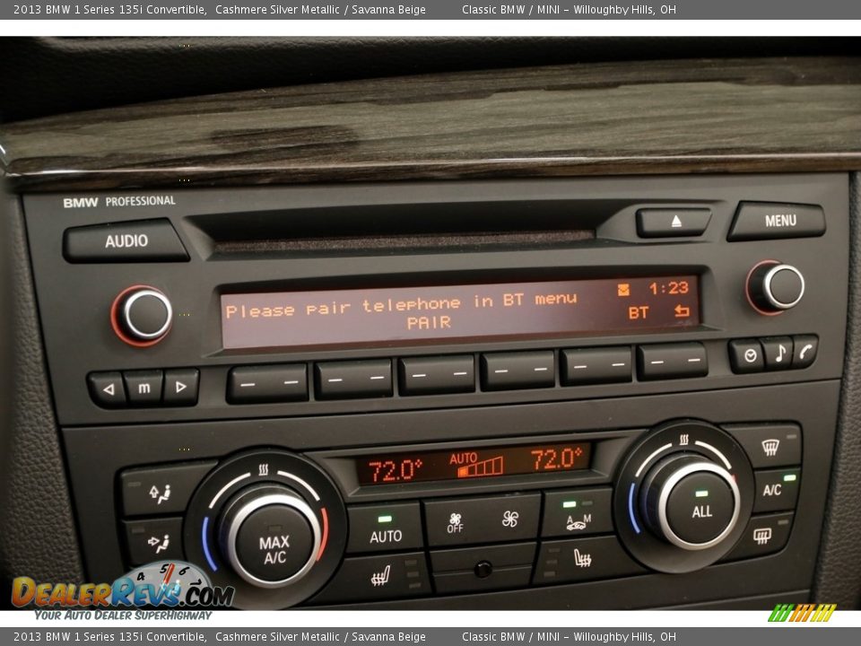 2013 BMW 1 Series 135i Convertible Cashmere Silver Metallic / Savanna Beige Photo #11