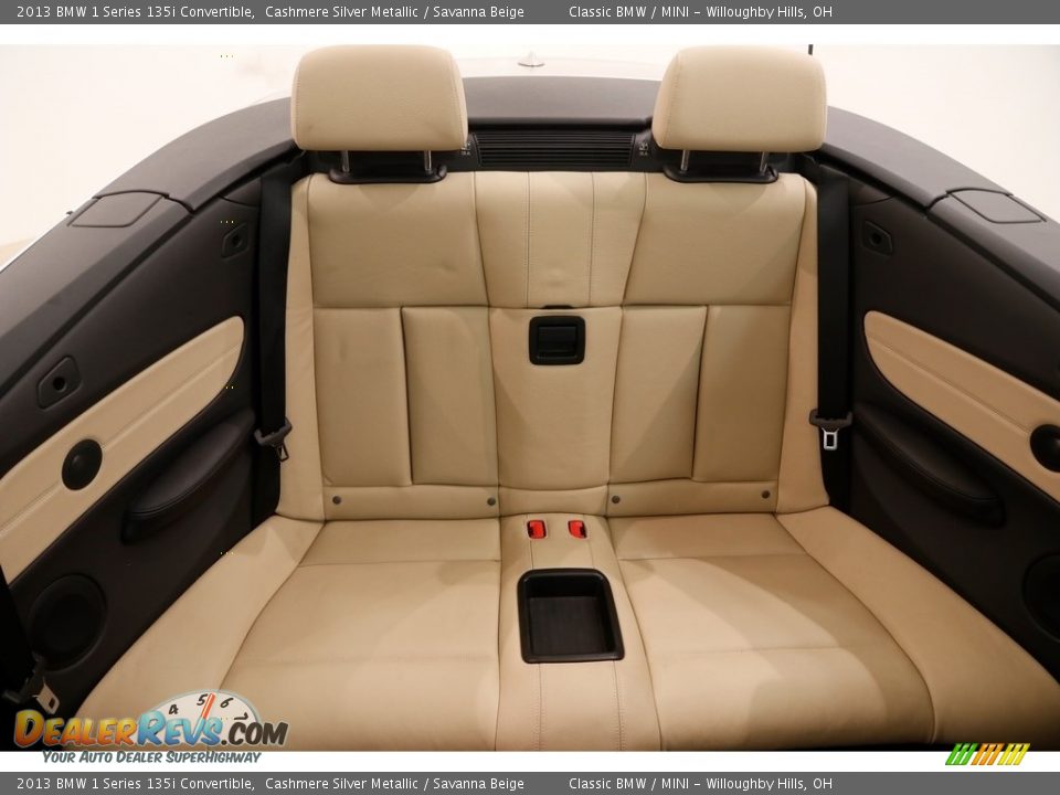2013 BMW 1 Series 135i Convertible Cashmere Silver Metallic / Savanna Beige Photo #15