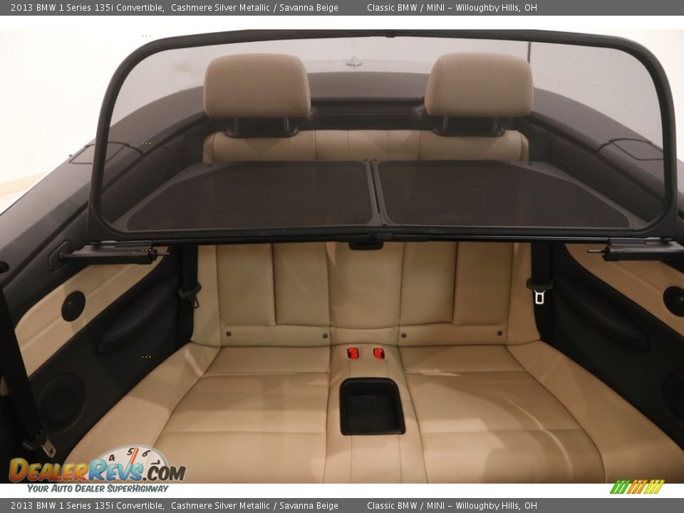 2013 BMW 1 Series 135i Convertible Cashmere Silver Metallic / Savanna Beige Photo #16