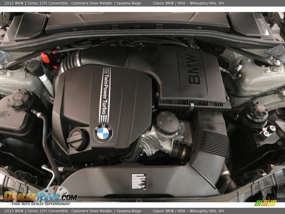 2013 BMW 1 Series 135i Convertible Cashmere Silver Metallic / Savanna Beige Photo #18