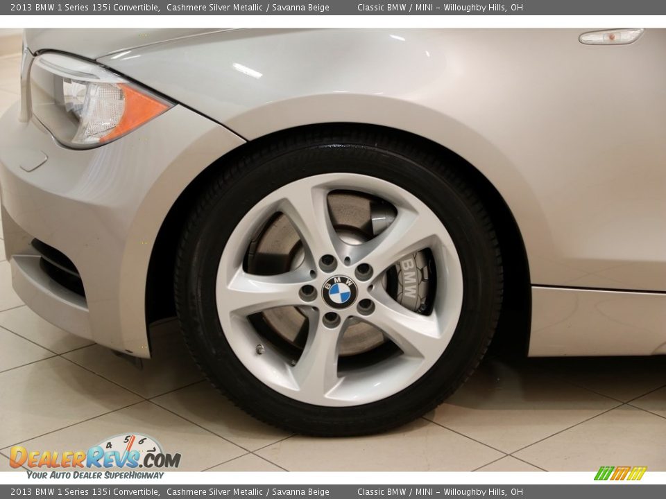 2013 BMW 1 Series 135i Convertible Cashmere Silver Metallic / Savanna Beige Photo #19