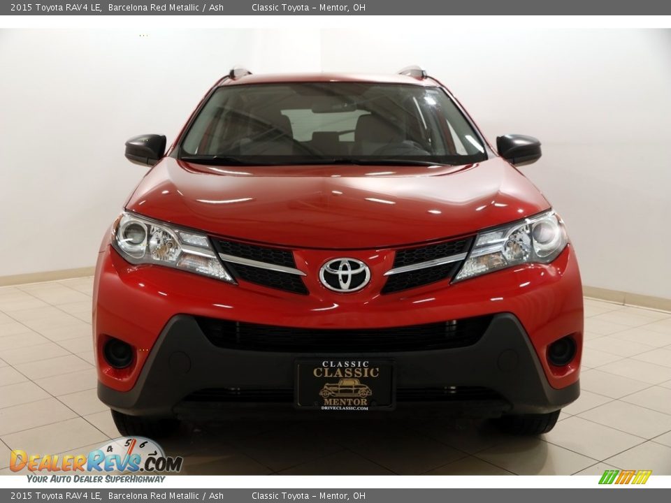 2015 Toyota RAV4 LE Barcelona Red Metallic / Ash Photo #2